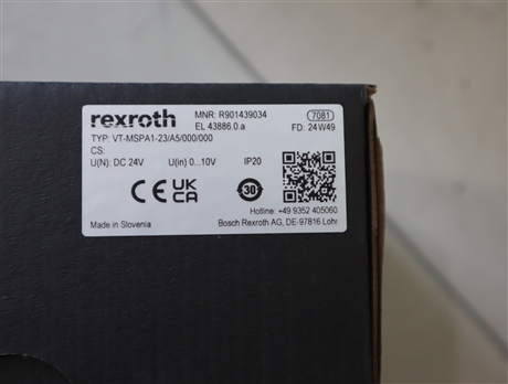 力士乐REXROTH放大板R901439034 VT-MSPA1-20/A5/000/000