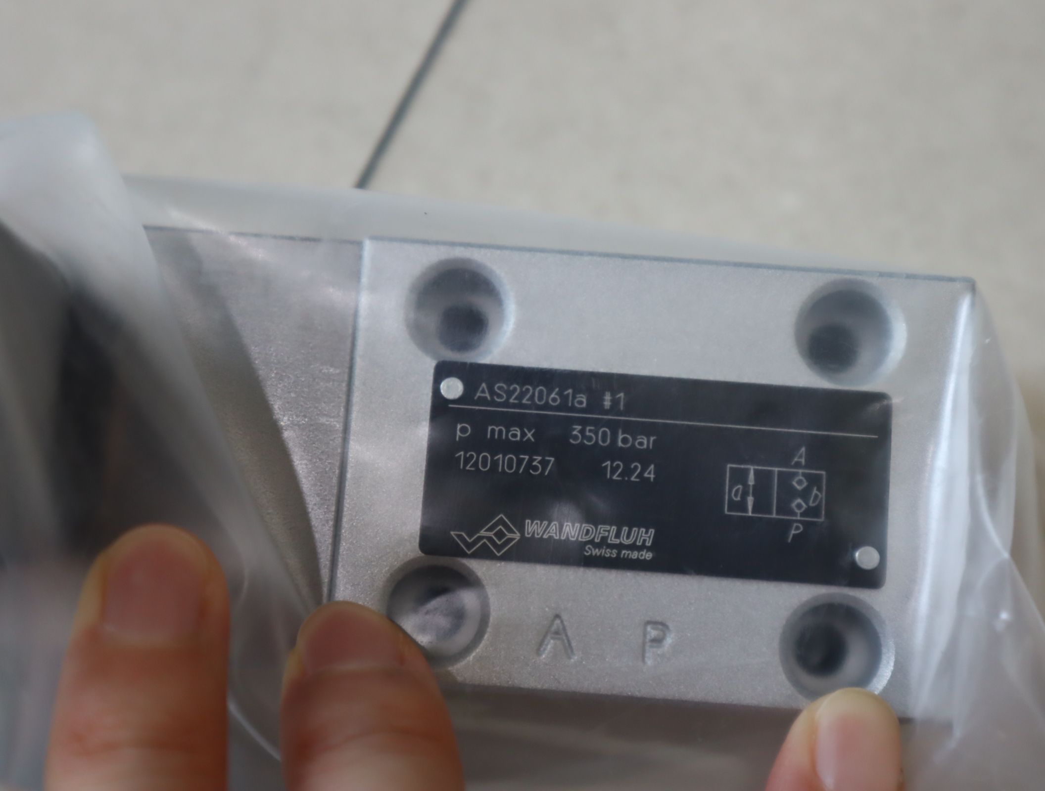 AS22061a-G24 #1 瑞士WANDFLUH万福乐液压阀 SWISS MADE