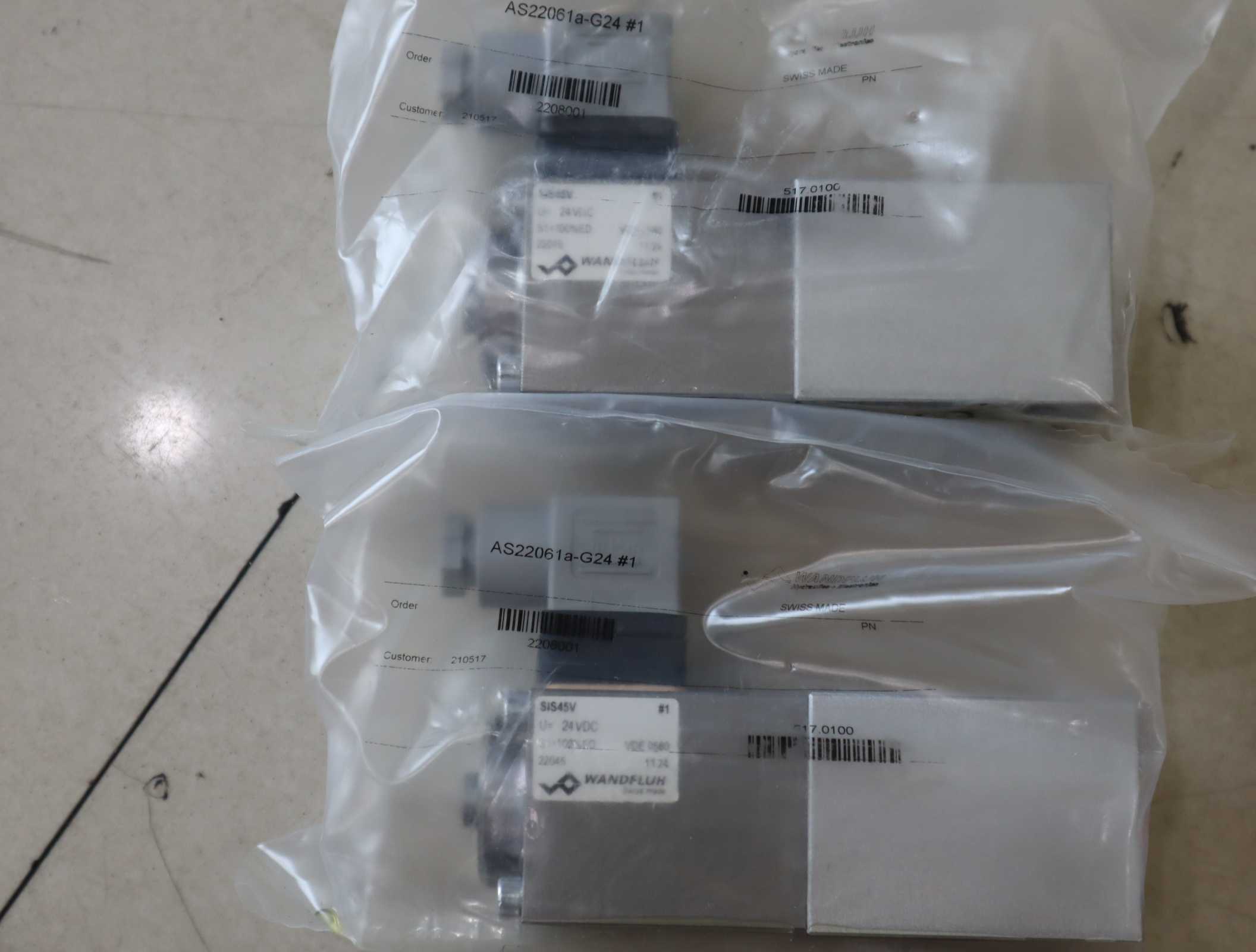 AS22061a-G24 #1 瑞士WANDFLUH万福乐液压阀 SWISS MADE