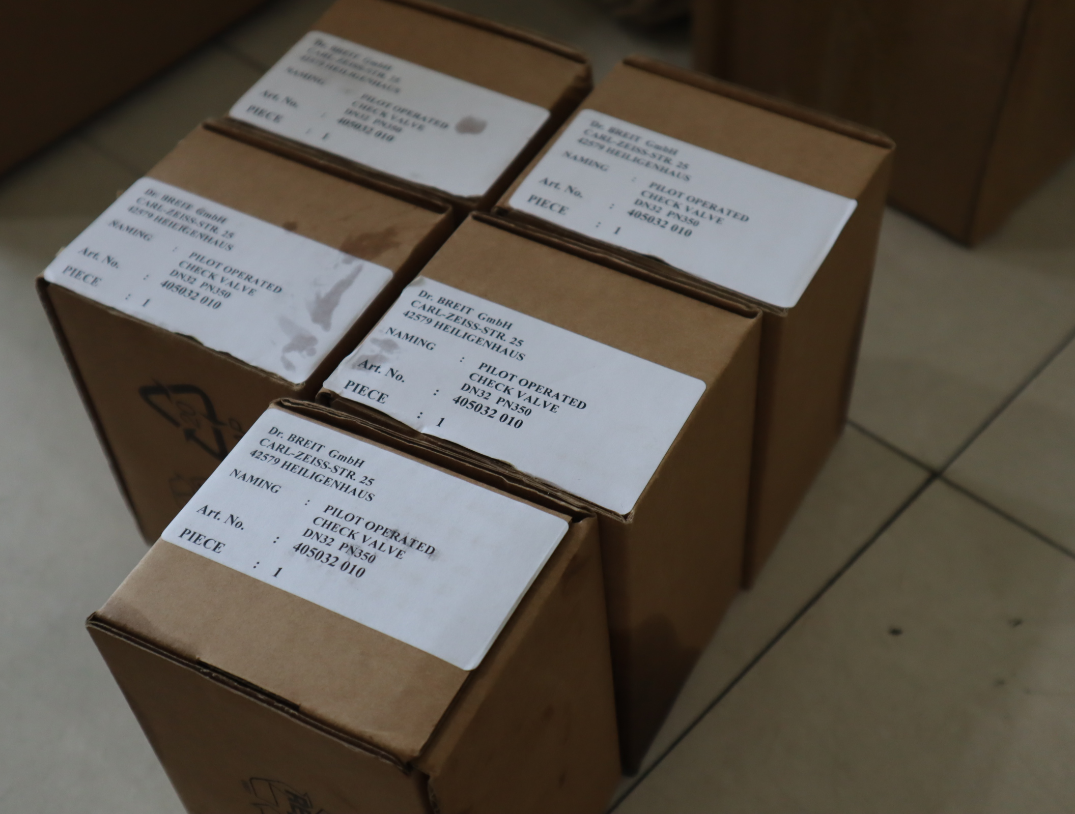 405032010 Dr.BREIT GmbH 德国单向阀VALVE DN32 PN350