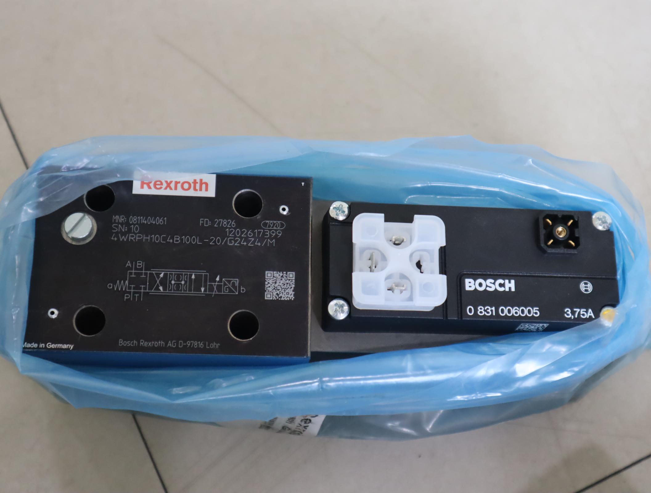 4WRPH10C4B100L-20/G24Z4/M 0811404061 德国力士乐REXROTH比例阀