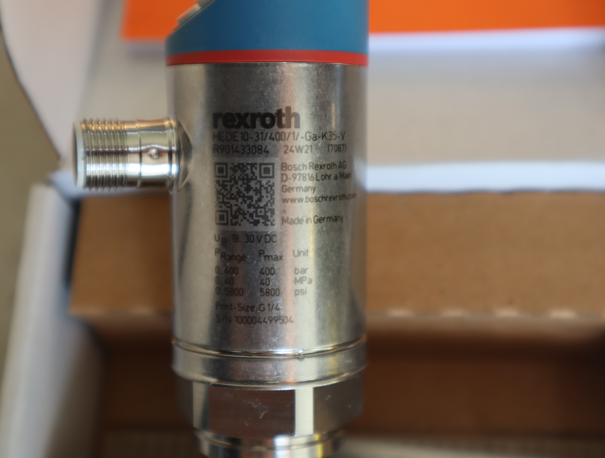 R901433084  HEDE10-3X/400/1/-GA-K35-V 力士乐REXROTH压力开关