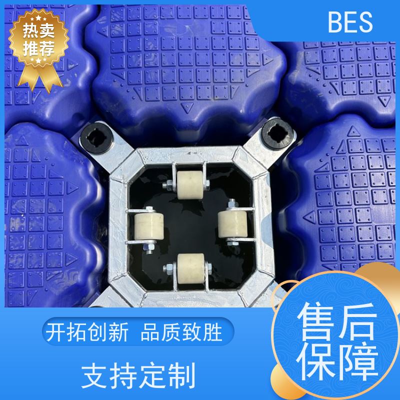 百世跨海大桥浮箱围堰浮桥可铺塑木地板网箱养殖