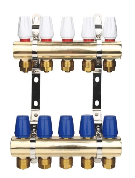 自动温控型全铜分集水器