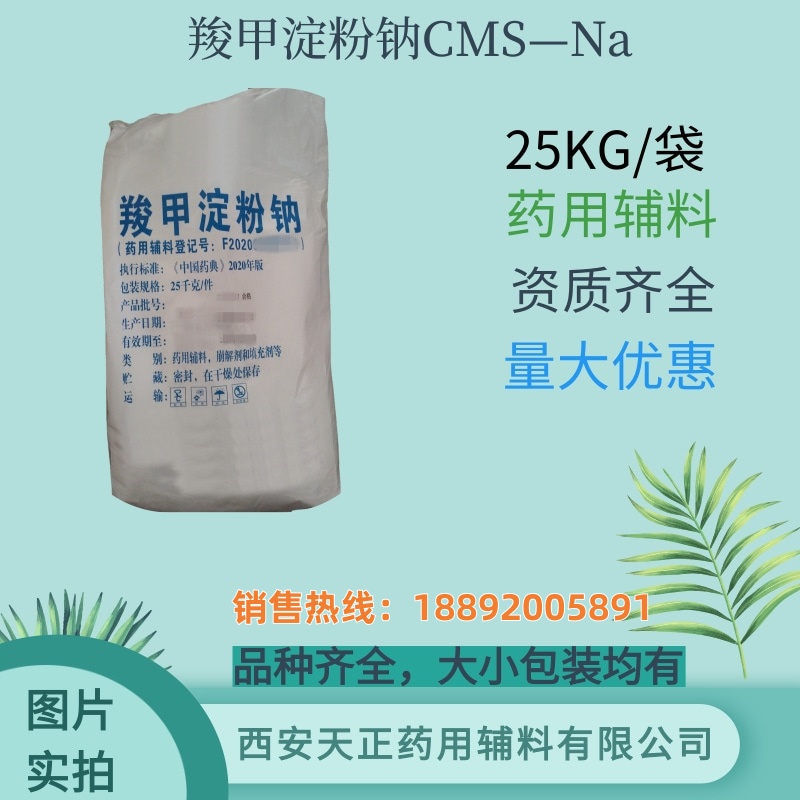 药用辅料羧甲淀粉钠CAS号:9063-38-1备案登记