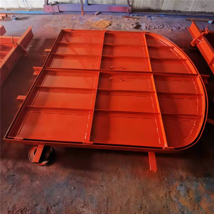 金属矿斜风井安全防爆门