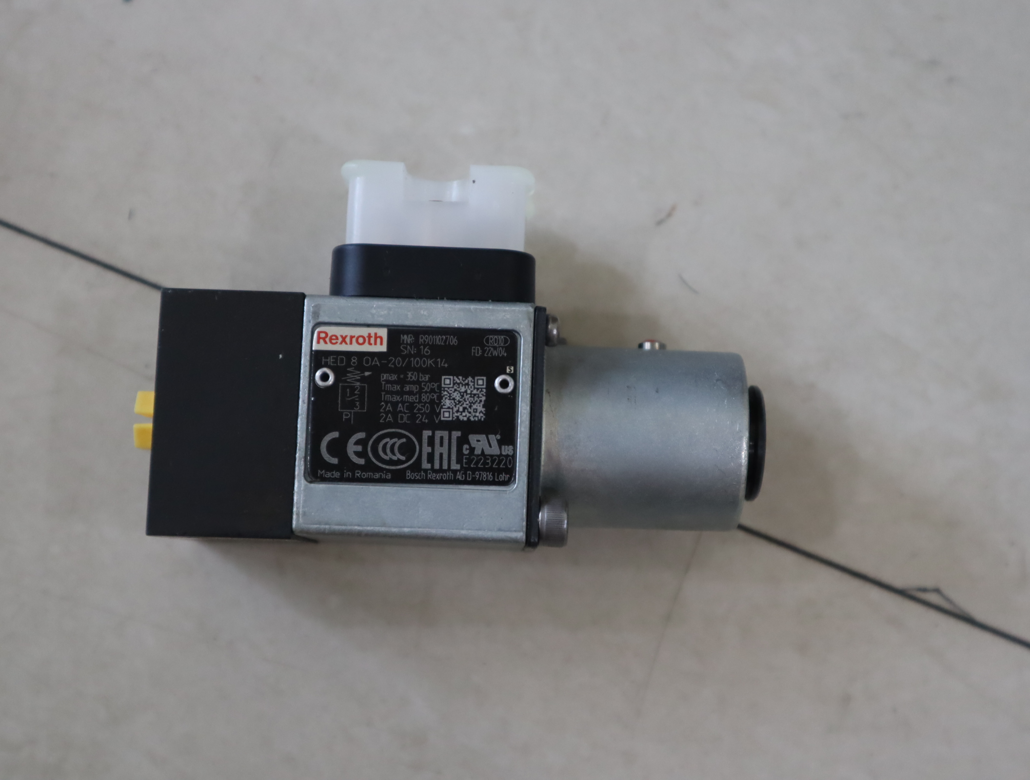 HED8OA-2X/100K14 R901102706 德国力士乐REXROTH压力开关继电器