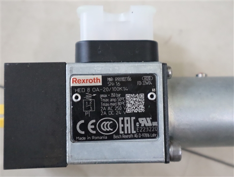 HED8OA20/100K14 R901102706 德国力士乐REXROTH压力开关继电器