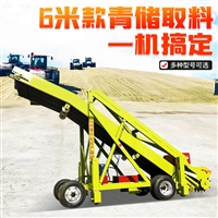 滚刀式青储牧草刮料机 电动扒草机图片 润众定做青贮取料机