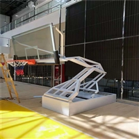 资阳 单臂篮球架 圆管219直径 钢化玻璃板