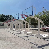 七台河 弹簧篮球架 学校落地式篮球架 比赛标准篮球框架