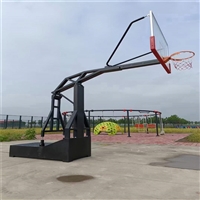 张家界 吊顶篮球框 固定单臂双头 钢化玻璃板