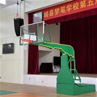 宁波 吊顶篮球框 圆管165直径 钢化玻璃板