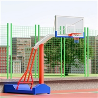 大兴安岭 弹簧篮球架 校园社区篮球架子 液压式悬吊篮球架