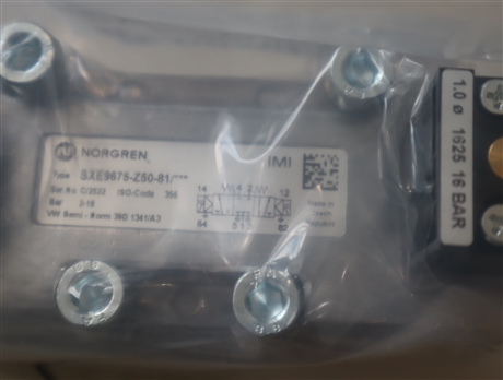SXE9675-Z50-81/33N 英国诺冠NORGREN气动阀SXE9675-Z50-81/***
