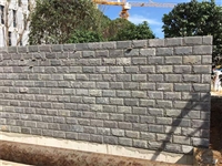 黑石英碎拼石文化石 黑色蘑菇石冰裂纹石材 波浪纹流水石 