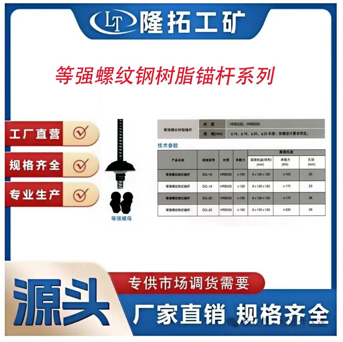 右旋锚杆（等强螺纹钢树脂锚杆)