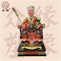 树脂土地公公婆婆神像 极彩玻璃钢土地爷爷摆件 佛堂供奉神像