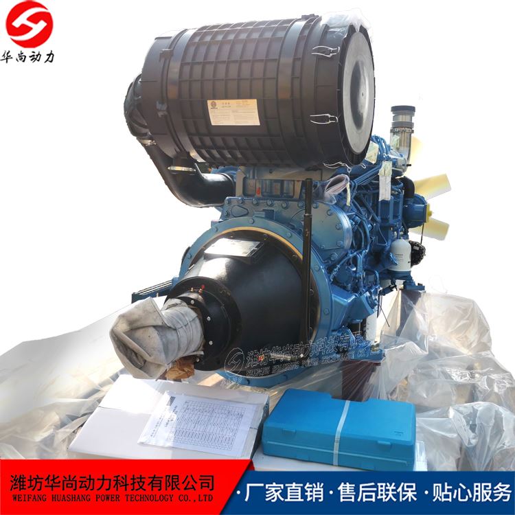  潍柴490c 4102轻量船用 120齿轮箱柴油机 带罩壳动力输出 皮实耐用