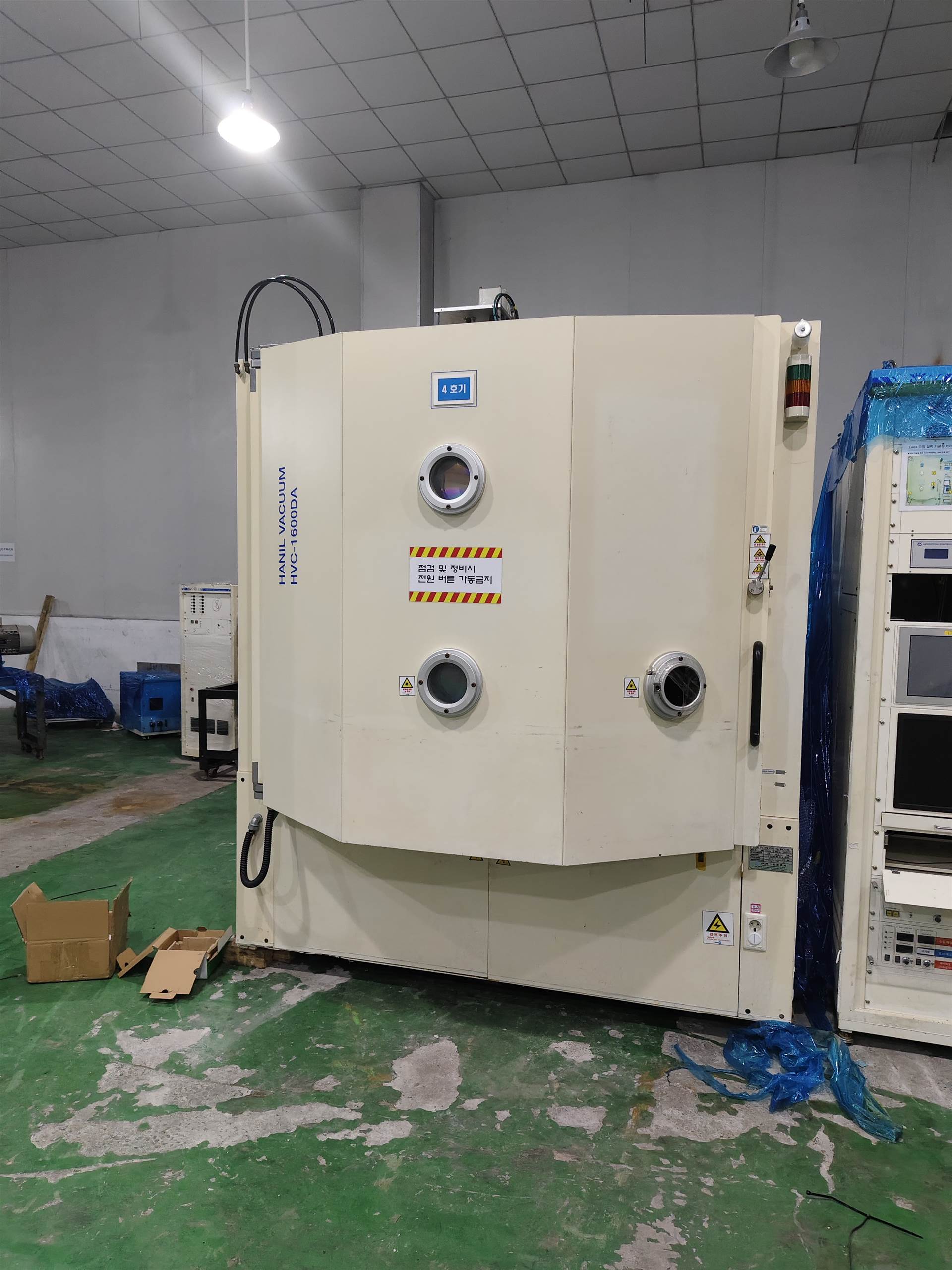 二手韩一1600MM七彩膜蒸发镀膜机 渐变色彩色膜真空电镀机