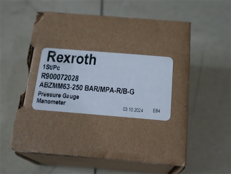 R900072028 ABZMM 63- 250BAR/MPA-R/B-G 力士乐REXROTH压力表 