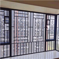 深圳防盗纱窗定制   防蚊防盗防护防灰尘一体窗 304金刚高清网