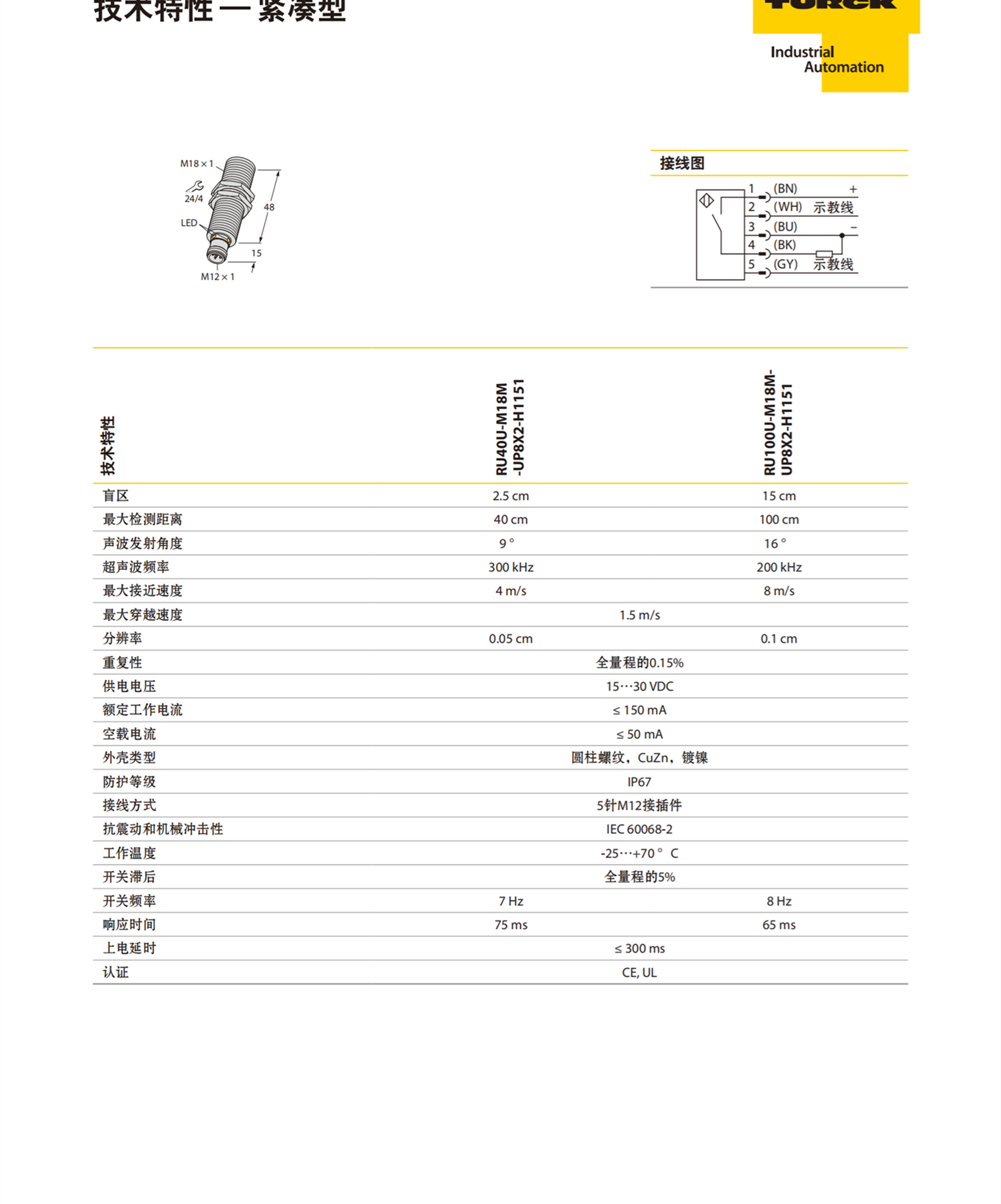 TURCK接近传感器NI20-M30-AD6X 