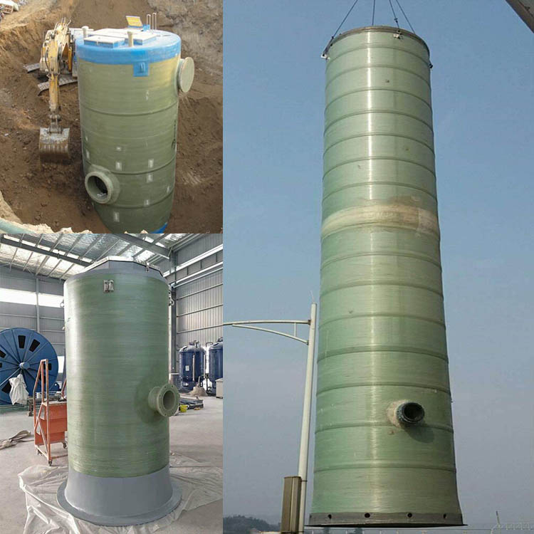 玻璃钢筒体 维护成本低 淮安 农业灌溉 一体化预制污水泵站