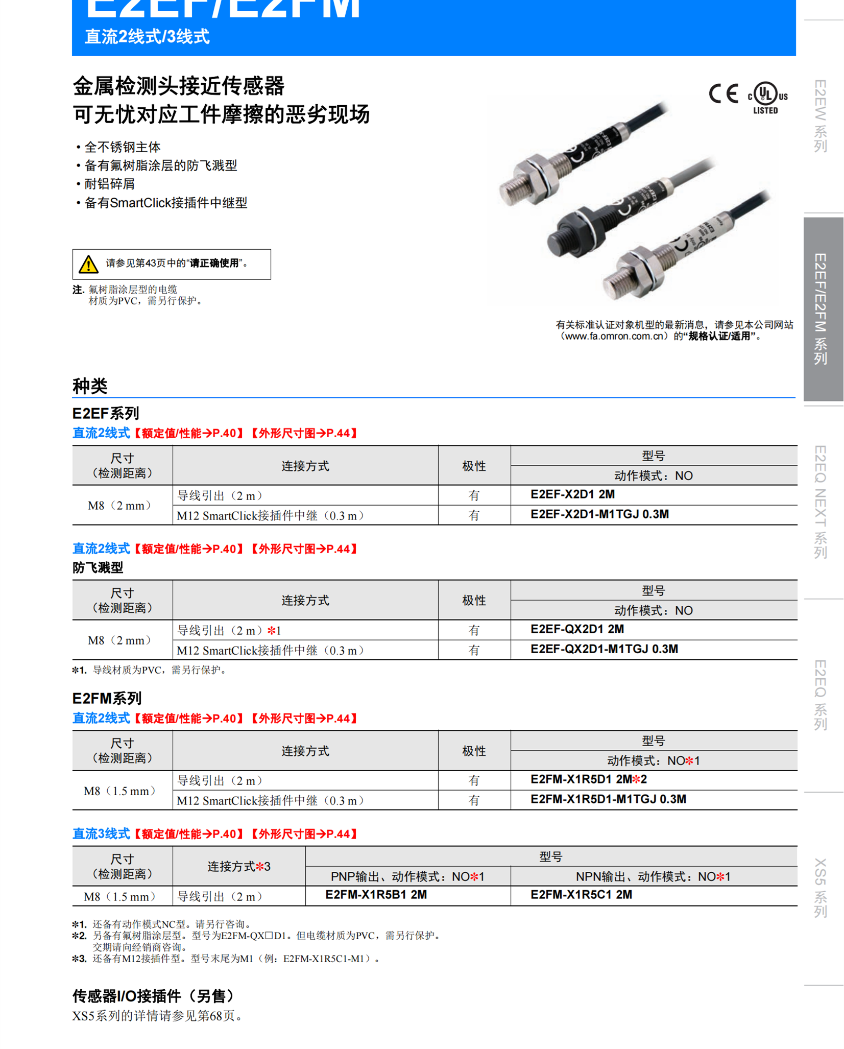 OMRON小型圆型防水出啊感情XS3F-M321-302-R