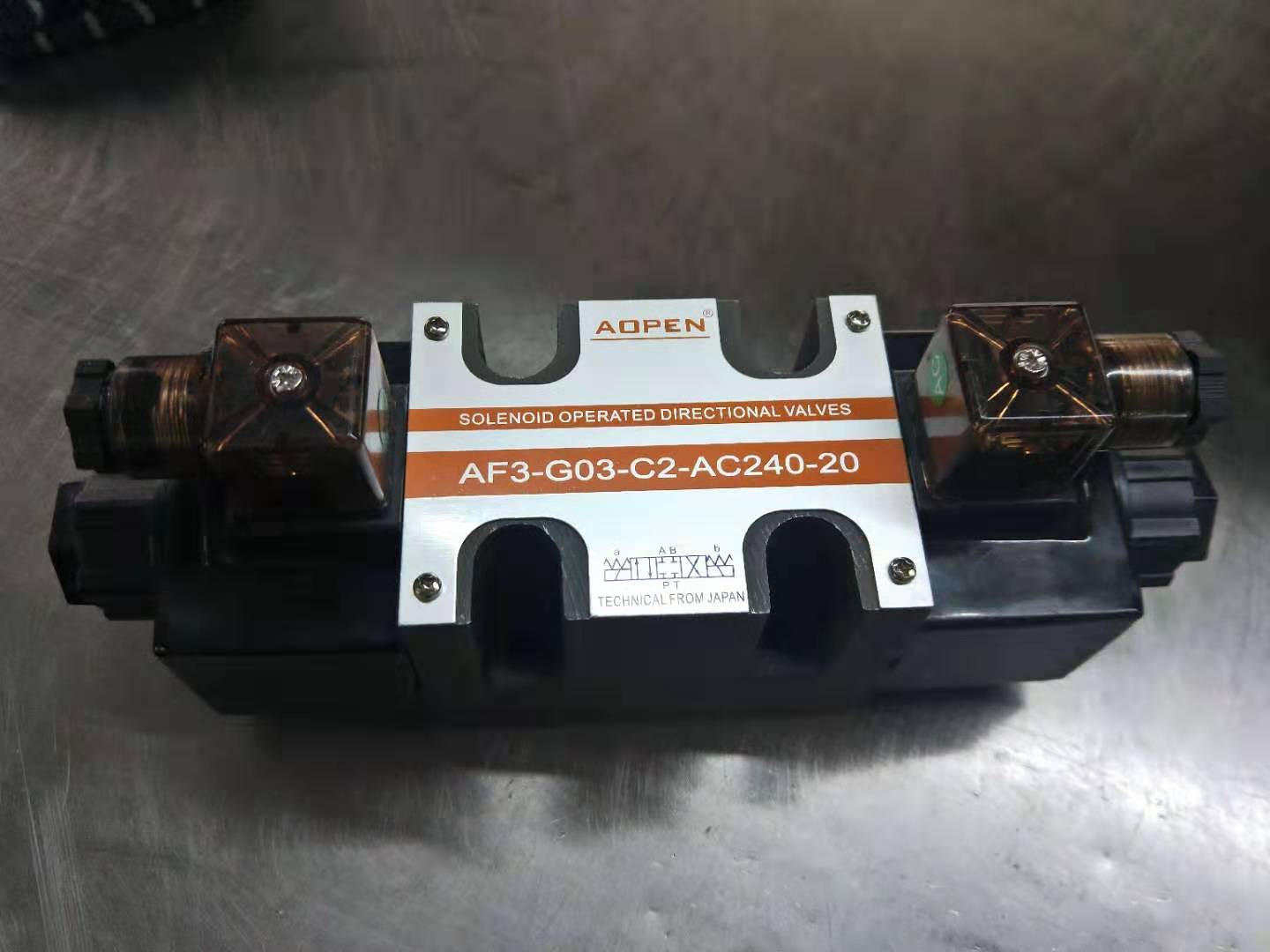 AOPEN建基电磁阀AF3-G03-3C10-AC240-20换向阀 液压阀