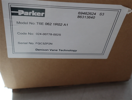 T6E 062 1R02 A1 024-00778-002S 派克PARKER叶片泵丹尼逊DENISON