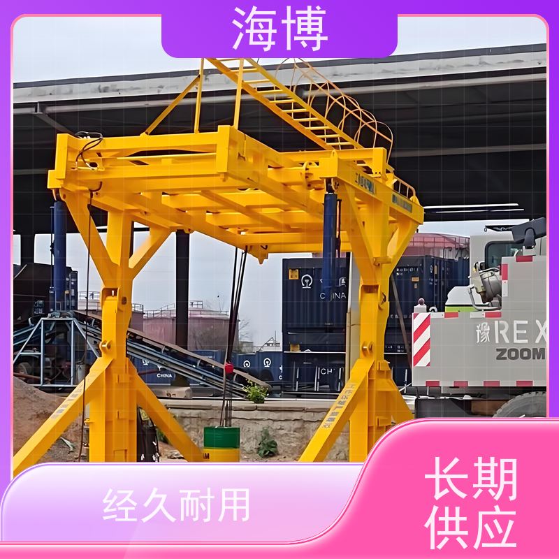 海博 集装箱翻转机 结构坚固耐用 40英尺 轮胎式
