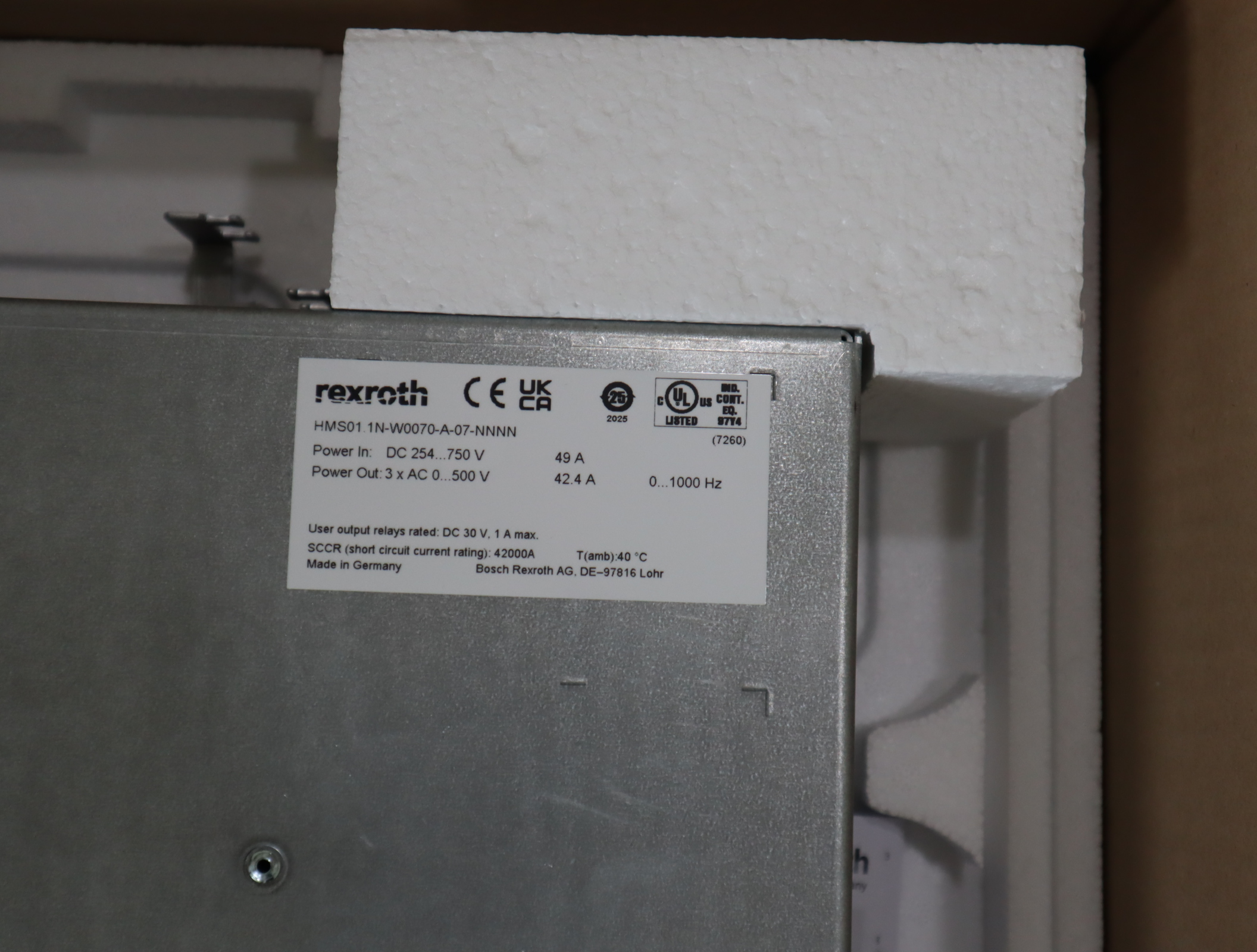 R911295326 HMS01.1N-W0070-A-07-NNNN 德国REXROTH力士乐变频器