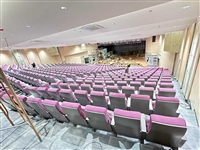 香港礼堂椅生产厂家会议礼堂椅浩蕴家具教堂长椅批发大型礼堂椅定制