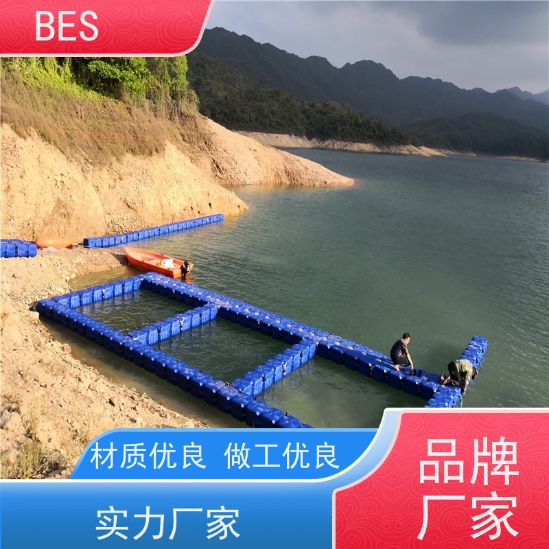 百世 水上文旅 阶梯浮台 可铺塑木地板 漂浮蹦床搭建