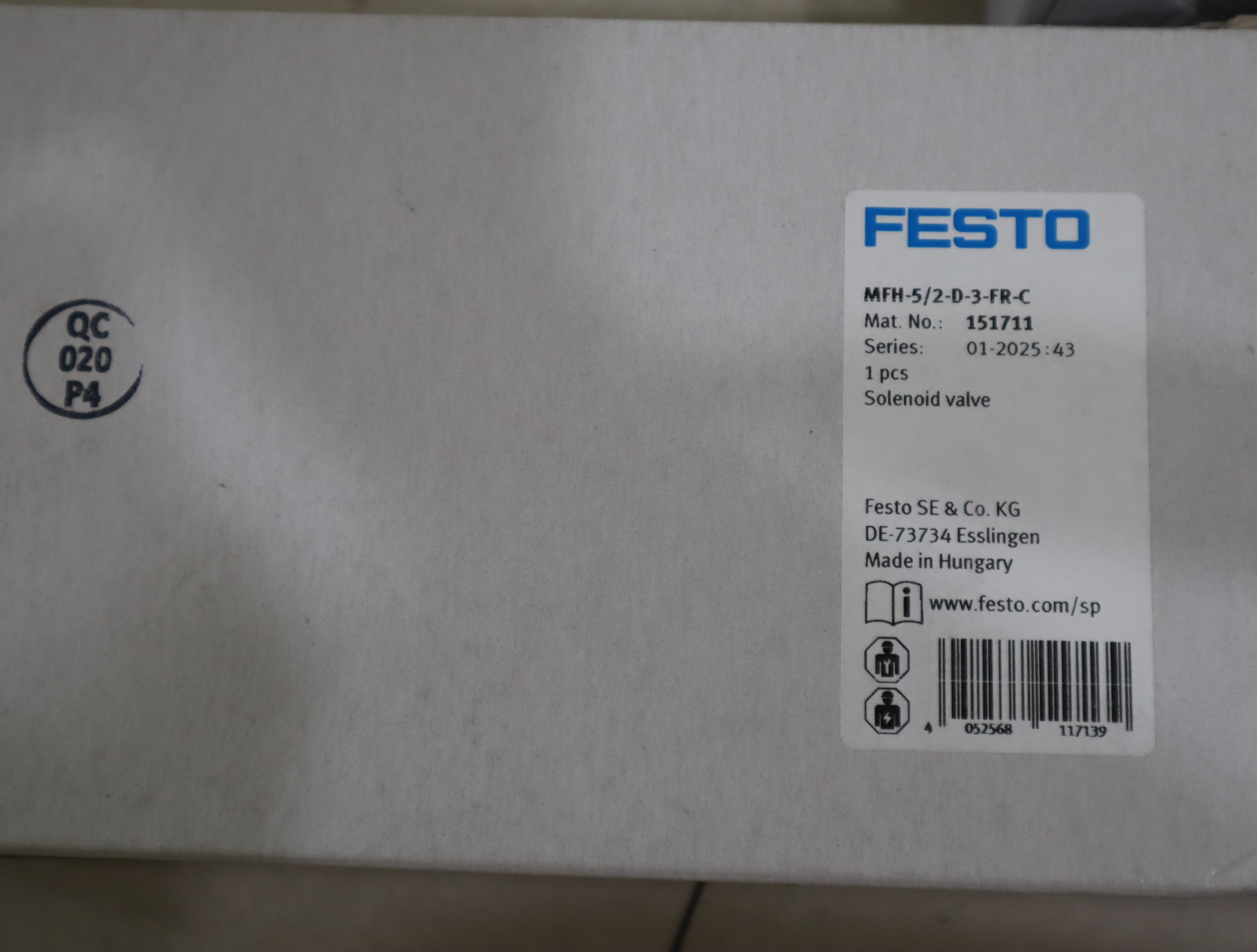 MFH-5/2-D-3-FR-C 151711 费斯托FESTO气动阀