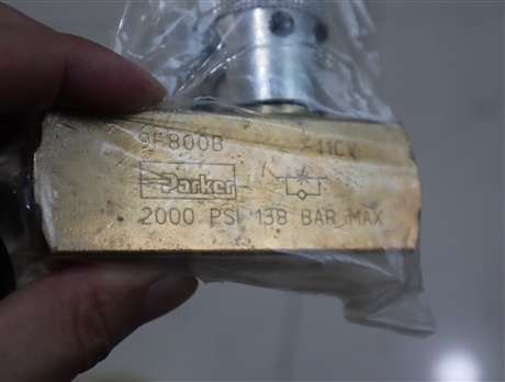 9F800B -11CV 美国派克PARKER单向阀 2000 PSI 138 BAR MAX