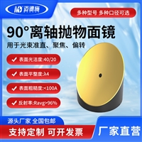 迈德施光谱检测 有孔型离轴抛物面反射镜90度光束准直偏转可定制