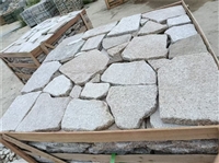 局部装饰 白砂岩碎拼石 流水石文化石装饰 白色莱姆石马赛克