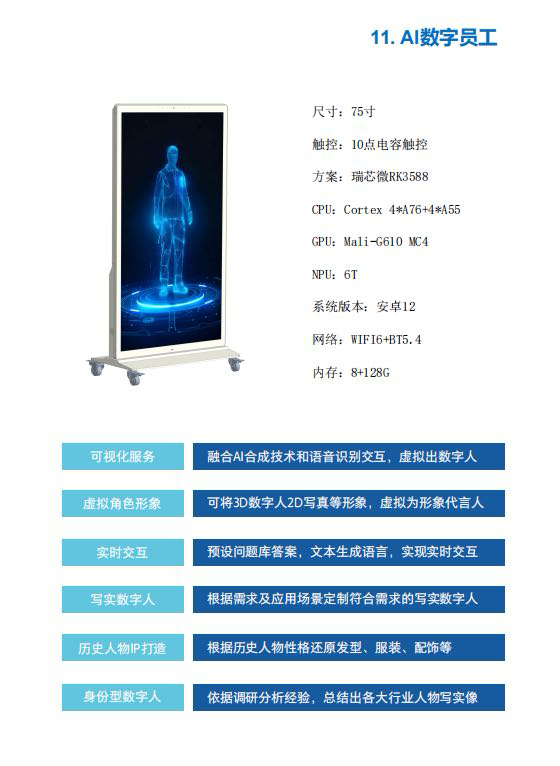 Ai数字人员工 全息舱 太空舱 文旅数字人员工 移动数字人员工