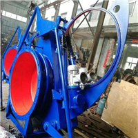  电动盲板阀多回转气动蜗轮盲板阀