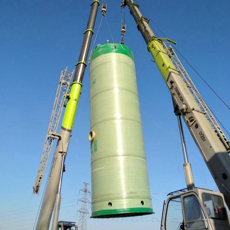 玻璃钢筒体 淮阴区 耐酸碱 农业灌溉 一体化预制泵站