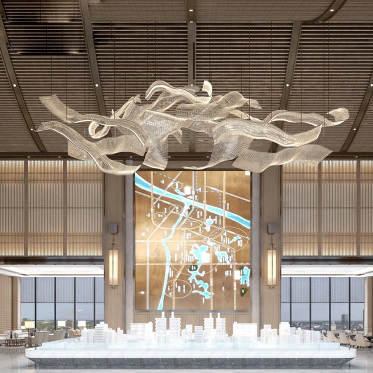 樊灯6135欧式大型全铜蜡烛吊灯 全铜水晶灯工程酒店复式楼艺术大吊灯