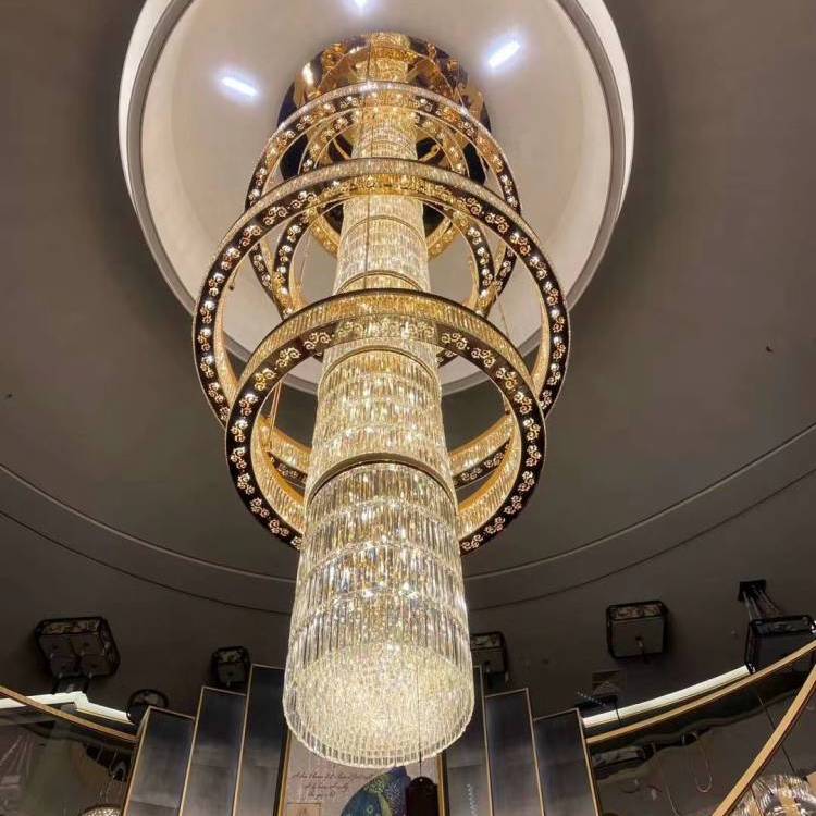 樊灯定制水晶吊灯 别墅客厅餐厅大灯 3C认证上门安装