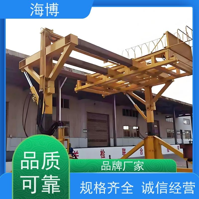 海博 粮食食品行业 动力强劲 轮胎式 集装箱翻转平台