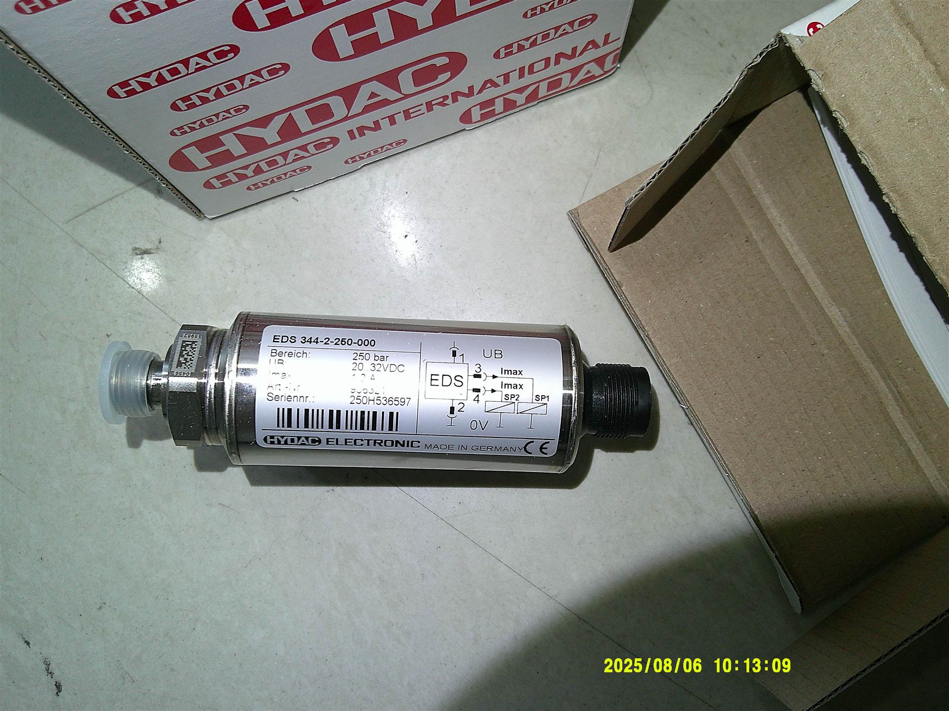 EDS 344-2-250-000 906321 德国贺德克HYDAC压力温度传感器