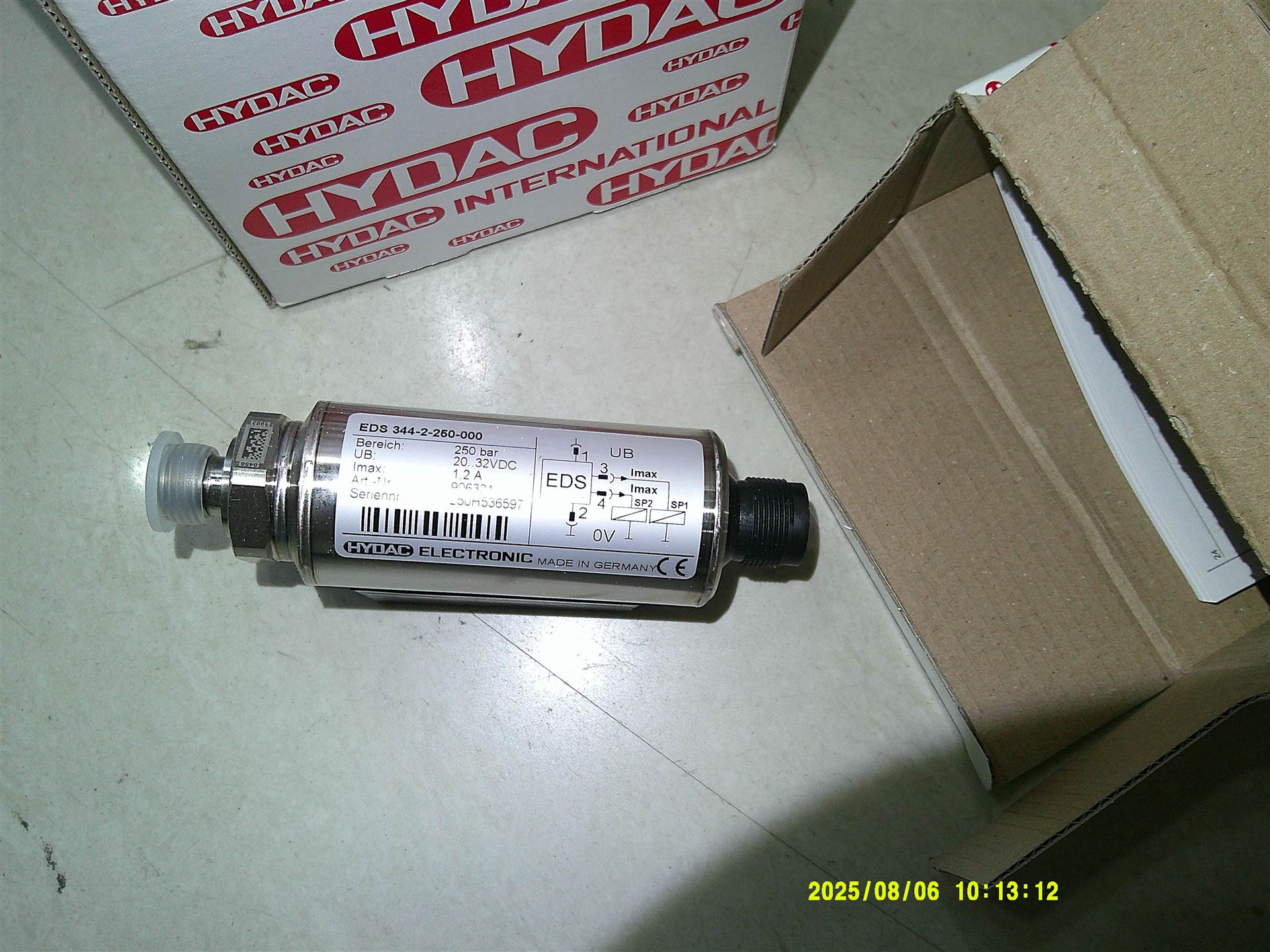 EDS 344-2-250-000 906321 德国贺德克HYDAC压力温度传感器