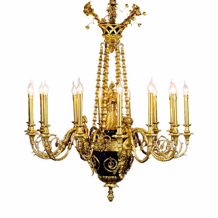 樊灯F10客厅大吊灯法式奢华大厅水晶别墅全铜欧式楼中空轻奢灯具