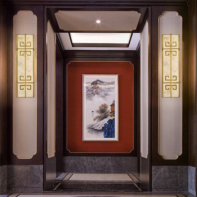 樊灯H19型号新中式户外防水壁灯全铜外壳大功率LED灯光可调3C认证