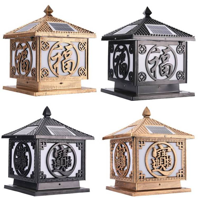 B38樊灯新中式草坪灯 户外防水古典景观园林柱头定制庭院草地灯